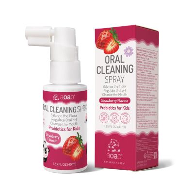 Kids Oral Spray, Toddler Toothpaste Helper for Cavity Prevention and Fresh Breath, Children Anticavity with Fluoride Free for Newborn to Preschoolers, Kid's Mouth Spray, 40ml/1.35fl.oz (Strawberry_1P)