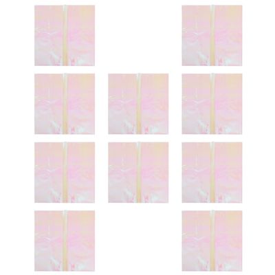 HAMPPLIES Waterproof Colorful Cellophane Wrapping Paper 10 Sheets, Iridescent Flower Packaging Film for Floral Bouquets, DIY Wrap for Crafts and Decorations
