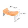 Veemoon Thickened Plastic Bathroom Stool with Anti-Skid Stepping Footstool, Foldable Design, Stable Support for Potty Training and Bathroom Use at Home view 2