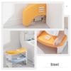 Veemoon Thickened Plastic Bathroom Stool with Anti-Skid Stepping Footstool, Foldable Design, Stable Support for Potty Training and Bathroom Use at Home view 3