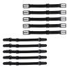 Yardwe 10pcs Black Adjustable Elastic Extenders and Nonslip Underwear Straps with Buckle, Accessory Extension Ropes for Ear and Comfortable Fit view 1