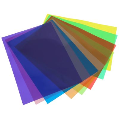 DOITOOL 9 Sheets Colorful Cellophane Paper A3 Size Multi-cellophane Sheets DIY Craft Wrapping for Decoration and Basket Wrapping
