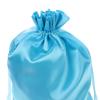 HAPINARY Satin Drawstring Bags 2pcs Small Fabric Pouches for Wedding Favors Bridal Shower Party Candy Jewelry Packaging Pink and Light Blue view 3