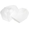 Abaodam Heart Shaped Flower Box Small Decorative Floral Packaging Box with Lid Translucent White Acrylic for Valentines Day Presentation view 1