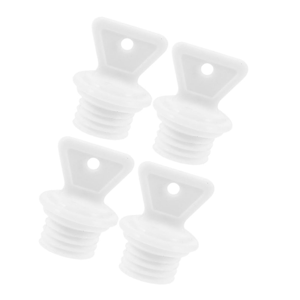 Ciieeo 4pcs Hot Water Bottle Sealing Plug Replacement Caps 2.1cm Inner Diameter Pp Plastic Stopper Lid for Thermal Water Bag Closure Household Warm Therapy