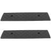 Anneome 2pcs Black 3cm High Threshold Curb Ramps for Driveway Cars and Motorcycles, Heavy Duty Rubber Ramp Pads for Low Vehicles and Wheelchair Access view 1