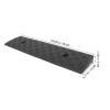 Anneome 2pcs Black 3cm High Threshold Curb Ramps for Driveway Cars and Motorcycles, Heavy Duty Rubber Ramp Pads for Low Vehicles and Wheelchair Access view 2