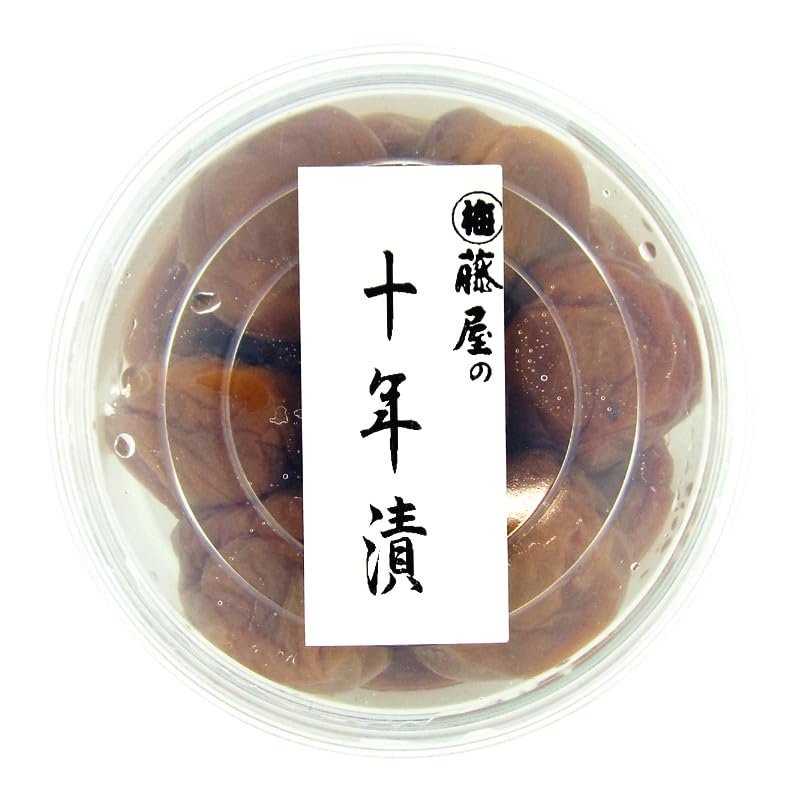 Japanese 10-Year Aged Umeboshi Traditionally Pickled Plums 200g (Pack of 1), 20% Salt, Made of 100% Japanese Domestic Plums, No Preservatives, No Added Sugar, MADE IN JAPAN