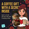 Send a Gift Message with Coffee For Two Friending 12 oz Whole Bean Coffee, Medium Roast Freshly Roasted to Order, Made in USA Premium Arabica Coffee Gift view 3