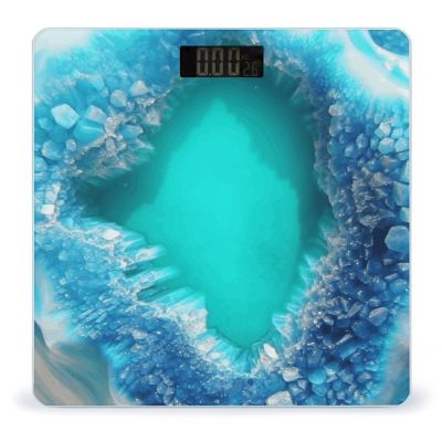 Bright Aqua Blue Turquoise Weight Scale for Body Weight Digital Bathroom Scale High Capacity Accurate Digital Weighing Scales and Easy-to-Read on Backlit LCD Display Scales
