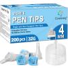 Pen Tips 32G x 4mm, Universal Fit, 200/bx, Sterile, Comfortable view 1