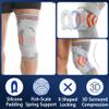 Knee Brace with Adjustable Straps for Knee Pain Relief, Compression Knee Support with Patella Pad for Meniscus Tear, ACL & Joint Stability, Breathable Knee Brace for Running, Gym, Workout & Sports (M/L/XL) view 4