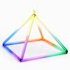 DUHTFCY Rainbow Crystal Singing Pyramid, Excellent Sound for Meditation, with Carrying Case & Crystal Singing Bowl Striker, for Buddhist, Yoga, Stress Reduction (12 Inch) view 4