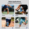 20 PCS Waterproof Kinesiology Tape for Shoulders/Knees,Precut Strips for Knee Pain Relief & Stability Support, Latex-Free Hypoallergenic Sports Athletic Tape Knee Brace (Black and Beige) view 4