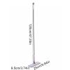 Flat Floor Scrubber, 47.24x9.84x3.74 Inches, Stainless Steel, Manual Clamp, Microfiber Pad, Sweepers, Dust, Kitchen, Office, Lightweight, Refill view 2