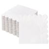 100 Pcs Cocktail Napkins, 2-Ply Scalloped Paper Napkins 5 x 5 Inches, Disposable Beverage Dessert Napkins for Wedding, Birthday, Dinner, Party, Baby Shower Anniversary view 1