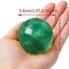 AierCrystal Natural Stone Crystal Sphere Feng Shui Home Decoration Ball Positive Energy Scrying Orb for Meditation Tool for Spiritual Space Purification Globe Diameter 5-6cm Green Fluorite Sphere view 3