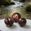 AierCrystal 1.97-2.36in Red Tiger's Eye Sphere with Stand, Natural Stone Crystal Ball, Feng Shui Home Decoration Positive Energy Scrying Orb Meditation Tool for Spiritual Space Purification view 2