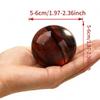 AierCrystal 1.97-2.36in Red Tiger's Eye Sphere with Stand, Natural Stone Crystal Ball, Feng Shui Home Decoration Positive Energy Scrying Orb Meditation Tool for Spiritual Space Purification view 3