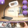 10X 30X Large Magnifying Glass with Light and Stand, 5-inch Lighted Magnifier, 72 LED 3 Color Modes Stepless Dimmable, Hands-Free Magnifying Glass Desk Lamp for Reading Craft Hobby Close Work view 4