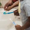 IWOWHERO 3pcs Soft Bristle Toothbrush Set with Extra Fine Bristles, Non-Slip Handle, Cartoon Deer Design, Suitable for Home Travel School Oral Care view 4