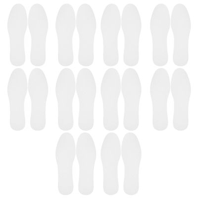 Vaguelly Replaceable Breathable Sweat-Absorbing Paper Insoles 20 Pairs for Hiking Running Boots Sports Shoes, Thin Disposable Shoe Inserts for Men and Women Size 39