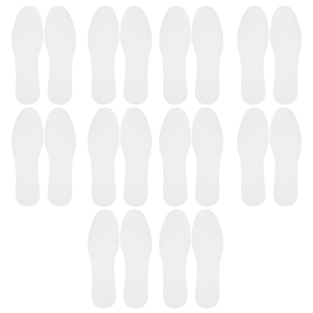 Vaguelly Replaceable Breathable Sweat-Absorbing Paper Insoles 20 Pairs for Hiking Running Boots Sports Shoes, Thin Disposable Shoe Inserts for Men and Women Size 39