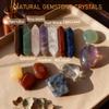 7 Chakra Crystal Healing Box Set Natural Gemstone Wands & Tumbled Stones with Tigers Eye, Green Aventurine, Rose Quartz, Amethyst, Clear Quartz, Red Jasper & Lapis Lazuli view 4