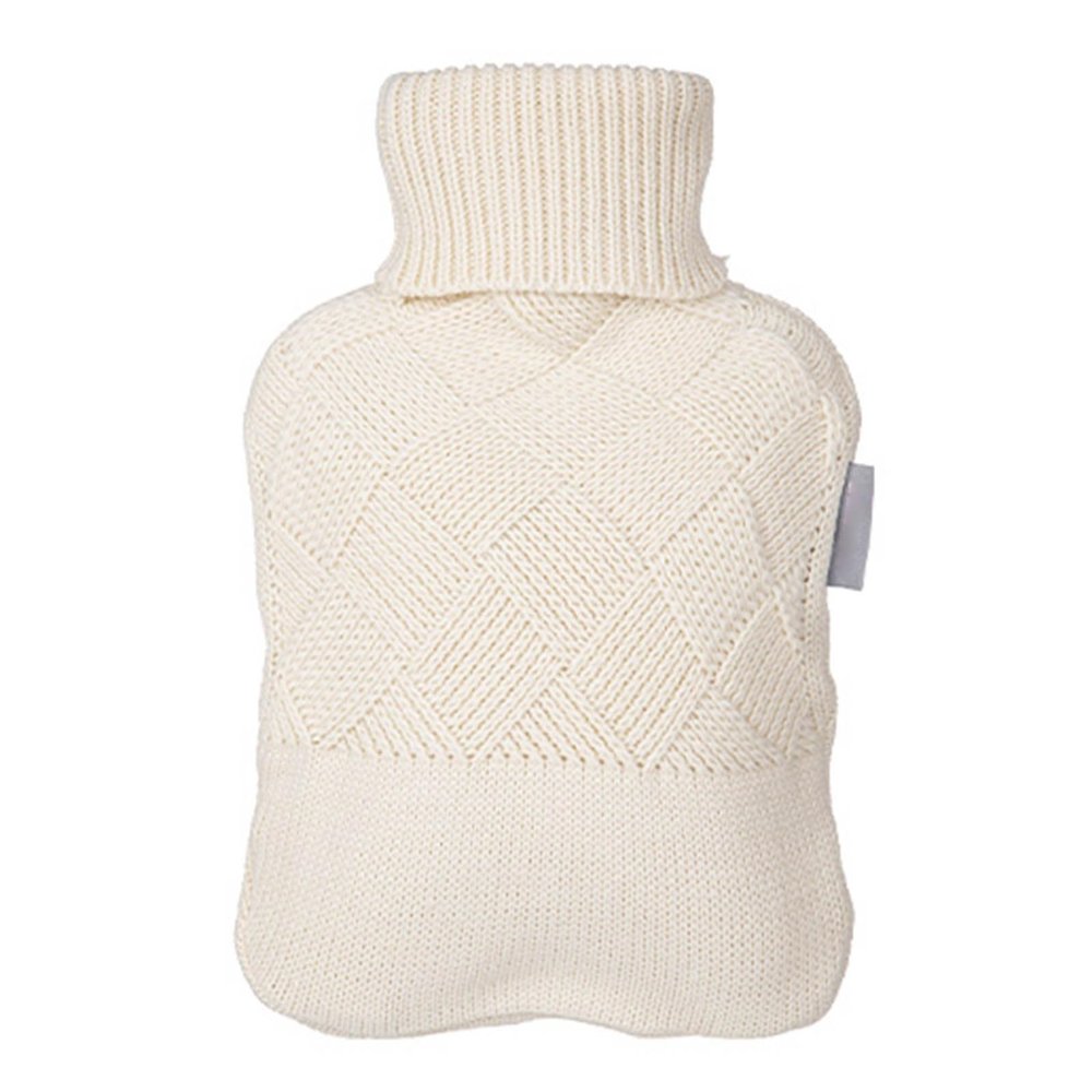 1.8 L Hot Water Bottle with Knitted Cover Rubber Hot Water Bag for Menstrual Cramps, Neck and Shoulder Pain Relief, Hot and Cold Therapies, Hand Feet Warmer