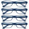 HEEYYOK 1.25 Reading Glasses Men Large Readers For Men Wide Navy Blue XXL Reader Oversized Frame Cheaters Reading Glasses For Mens Comfort Spring Hinge 4Pack view 1