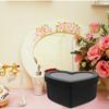 CLISPEED Heart Shaped Box Set 10 Inch Cardboard Boxes for Flower Arrangements and Candy Packaging with Lids, 2 Pieces (black, Large and Small) for Valentines Day and Special Occasions view 3