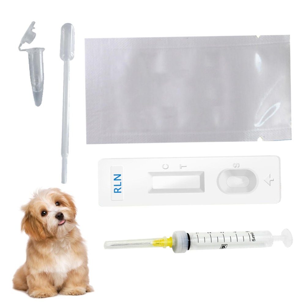 Jorzer Dog Pregnancy Test Kit at Home, Fast and Accurate Detection Dog Pregnancy Test with Buffer, Disposable Early for Dogs