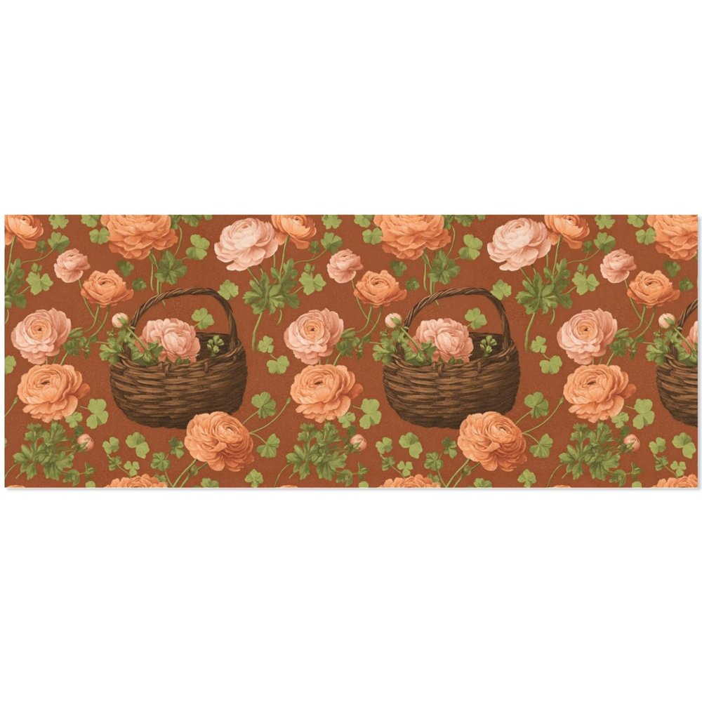 pnyoin Merry Christmas Wrapping Paper Roll,Basket Clover Art Gift Wrap Perfect for Xmas,Birthday,Weddings, Brides, Holidays, Baby Showers58 x 23 inches,3 Roll