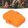 2PCS Torch Lighter Case IP56 Safe Portable Torch Lighter Cover for Outdoor Camping Travel Durable Plastic Zinc Alloy (Orange) view 2
