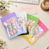 Funfery 100 Pack Mylar Resealable Bags, Clear Gradient Packing Bags for Food Storage, Small Business, Foil Pouch Smell Zipper Proof Bag for Sample Jewelry Eyelash Gloss, Green Yellow-5.9x8.6in view 2