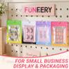 Funfery 100 Pack Mylar Resealable Bags, Clear Gradient Packing Bags for Food Storage, Small Business, Foil Pouch Smell Zipper Proof Bag for Sample Jewelry Eyelash Gloss, Green Yellow-5.9x8.6in view 4