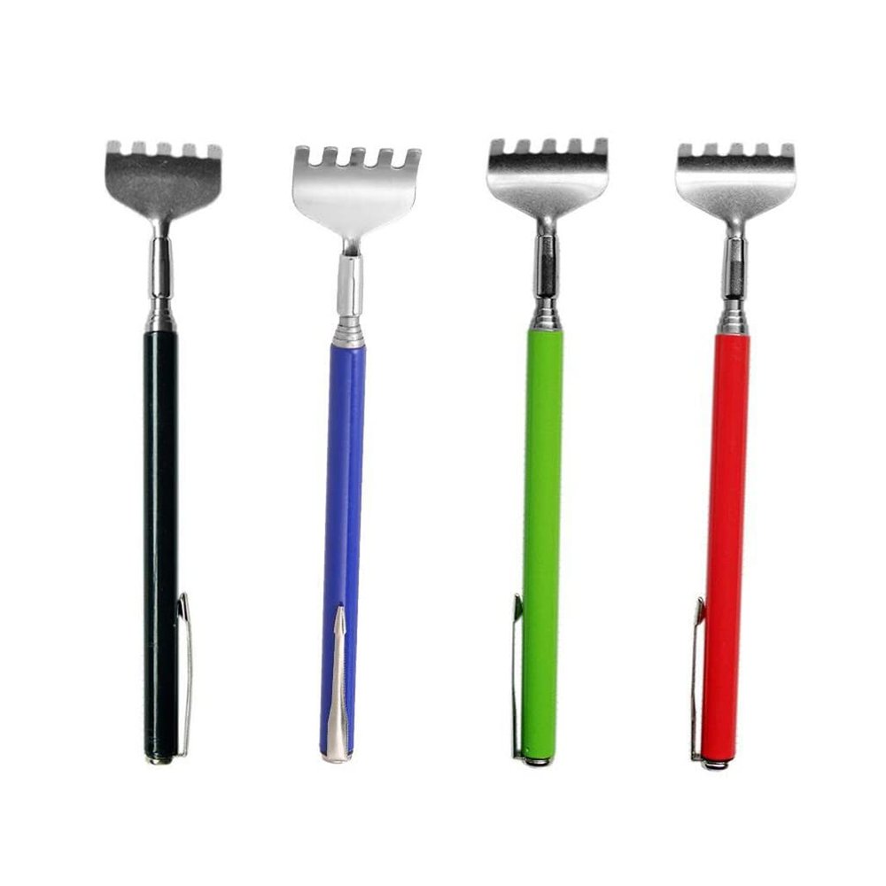 1pc Stainless Steel Telescopic Back Scratcher Massager Extendable Pen Shape Body Massager Clever and attractive