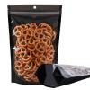 100 Pack Mylar Smell Proof Bags, Resealable Aluminum Foil Stand Up Pouches with Clear Window & Hang Hole, Reusable Zipper Lock Food Storage Heat Seal Sealable Bags for Packaging, Black 7.811.8 Inch view 1