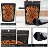 100 Pack Mylar Smell Proof Bags, Resealable Aluminum Foil Stand Up Pouches with Clear Window & Hang Hole, Reusable Zipper Lock Food Storage Heat Seal Sealable Bags for Packaging, Black 7.811.8 Inch view 2