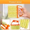 2026 New 7-Finger Microfiber Blind Duster, Washable Cleaning Brush for Window Blinds, AC Vents & Home Dusting, 2-Pack Yellow view 4
