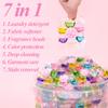 100 PCS 7 in 1 Laundry Detergent, Deep Cleaning Laundry Detergent Capsules for All Fabrics & Colors, Deep Cleaning Detergent Pods with Fabric Softener Beads & Long-Lasting Freshness (50) view 3