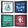 SAINI_MEDICOS Pathology Labs and Diagnostic Centre Wall Art Decor Item - Doctor Quotes art decor - Pathology Wall Art Item Hospital and Clinic framed porters 11 X 11 inches (Set of 4) view 1