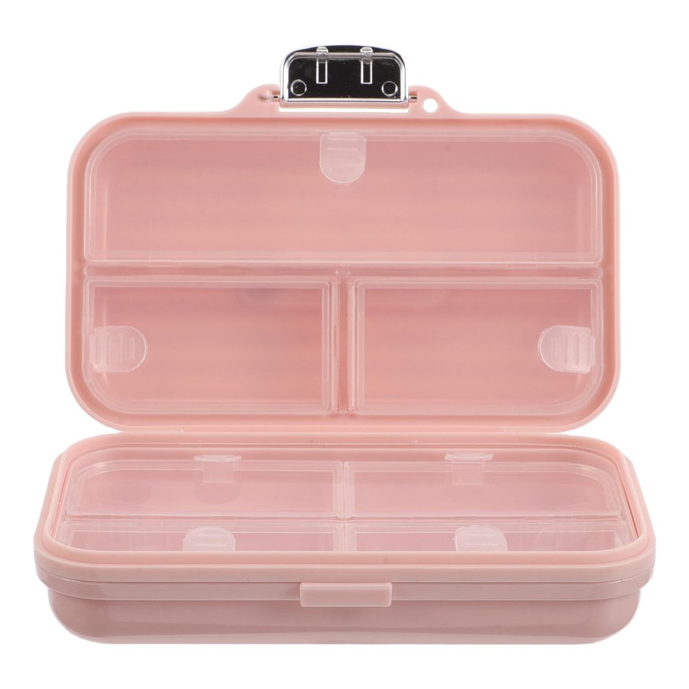 TOVINANNA Weekly Pill Organizer Large 7 Compartments Portable Medicine Case with Sealed Lid Compact Pill Holder for Travel and Daily Use for Purse Or Bag
