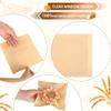 100 Pcs Cookie Packaging Bags with Window, 5.7" x 6.5" Kraft Paper Bakery Bags, Heat-Sealable & Grease-Resistant Pastry Bags with 128 Stickers for Cookies, Donuts, Sandwiches, Party Treats (Brown) view 3