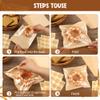 100 Pcs Cookie Packaging Bags with Window, 5.7" x 6.5" Kraft Paper Bakery Bags, Heat-Sealable & Grease-Resistant Pastry Bags with 128 Stickers for Cookies, Donuts, Sandwiches, Party Treats (Brown) view 4