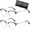 Kloiadka Auto Focus Glasses Self Adjusting, Anti Blue Light Reading for Men Women Metal Frame Adjusting (2pcs Gold,3) view 1