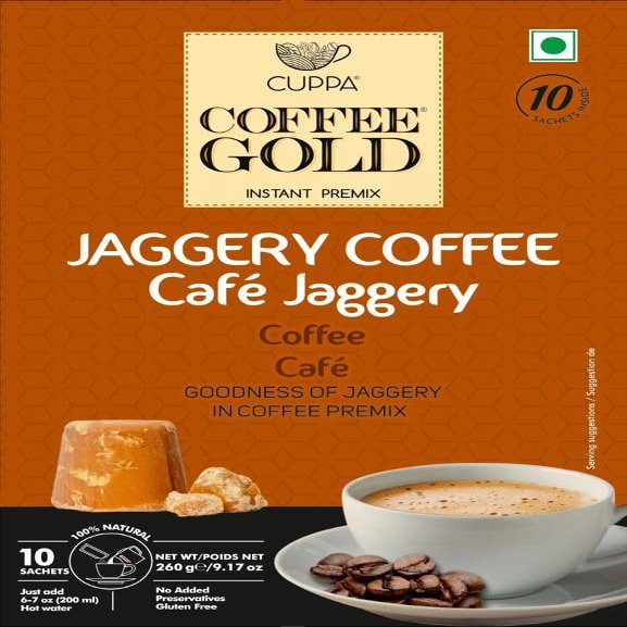 Coffee Gold Instant Madras Coffee Powder with Jaggery (Gur)