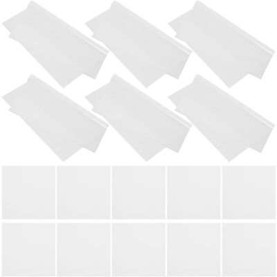 TEHAUX Waterproof Cellophane Sheets 20x20cm 100pcs, Square Craft Wrapping Paper for Candy Bouquet Packaging and DIY Decorations