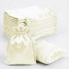 Efavormart 60 Pack Yellow Satin Drawstring Wedding Party Favor Gift Bags 5"x7" view 1