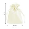 Efavormart 60 Pack Yellow Satin Drawstring Wedding Party Favor Gift Bags 5"x7" view 3